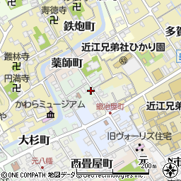 滋賀県近江八幡市大工町35周辺の地図