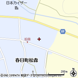 兵庫県丹波市春日町松森95周辺の地図