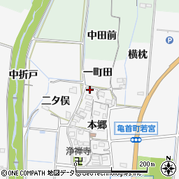 愛知県豊田市亀首町本郷62周辺の地図