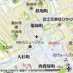 滋賀県近江八幡市大工町18-1周辺の地図