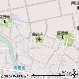 愛知県愛西市大井町浦田面500周辺の地図