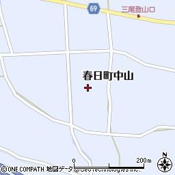 兵庫県丹波市春日町中山1261周辺の地図