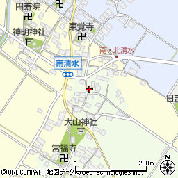 滋賀県東近江市大清水町204周辺の地図