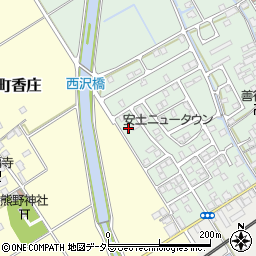 滋賀県近江八幡市安土町常楽寺930-49周辺の地図