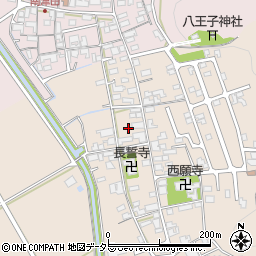 滋賀県近江八幡市船木町1386-2周辺の地図