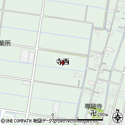 愛知県愛西市森川町寺西周辺の地図