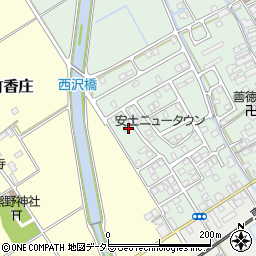 滋賀県近江八幡市安土町常楽寺930-55周辺の地図