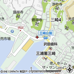 三崎館支店 香花周辺の地図