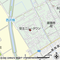 滋賀県近江八幡市安土町常楽寺1070-50周辺の地図