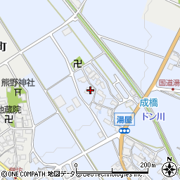 滋賀県東近江市湯屋町979周辺の地図