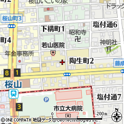 ナツメ薬局 陶生店周辺の地図
