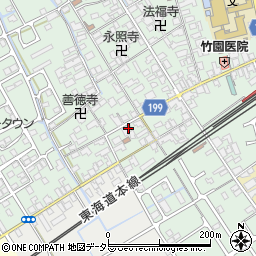滋賀県近江八幡市安土町常楽寺874周辺の地図