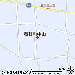 兵庫県丹波市春日町中山1161周辺の地図