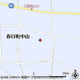 兵庫県丹波市春日町中山1150周辺の地図