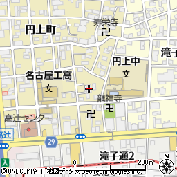 愛知県名古屋市昭和区円上町21-24周辺の地図