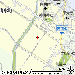 滋賀県東近江市南清水町周辺の地図