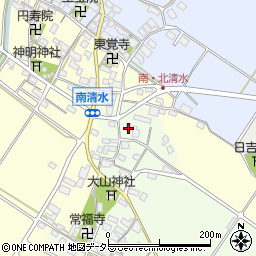 滋賀県東近江市大清水町206周辺の地図