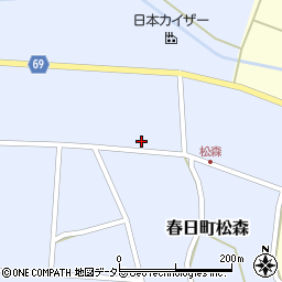 兵庫県丹波市春日町松森273周辺の地図