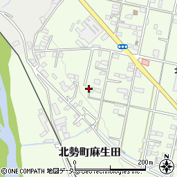 三重県いなべ市北勢町麻生田3203周辺の地図