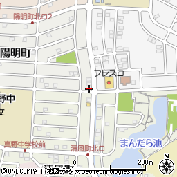 滋賀県大津市陽明町1-22周辺の地図