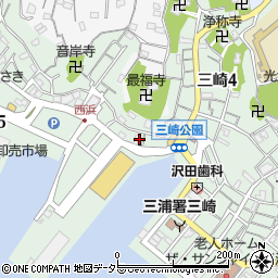 三崎館本店周辺の地図