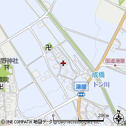 滋賀県東近江市湯屋町973周辺の地図