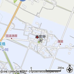 滋賀県東近江市湯屋町549周辺の地図