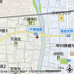 中川警察署戸春橋交番周辺の地図