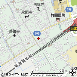 滋賀県近江八幡市安土町常楽寺861周辺の地図
