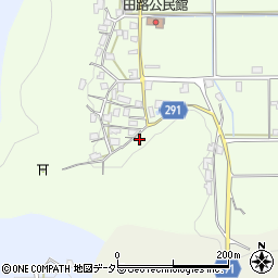兵庫県丹波市柏原町田路505周辺の地図