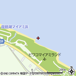 琵琶湖マイアミ浜周辺の地図