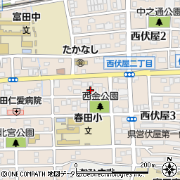 名教学院　伏屋校周辺の地図