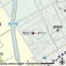 滋賀県近江八幡市安土町常楽寺1070-48周辺の地図