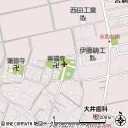 愛知県愛西市大井町浦田面530周辺の地図