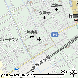 滋賀県近江八幡市安土町常楽寺893周辺の地図