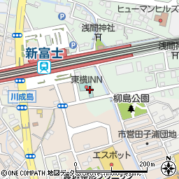 東横ＩＮＮ新富士駅南口周辺の地図