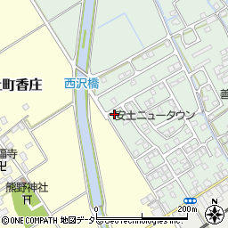 滋賀県近江八幡市安土町常楽寺930-53周辺の地図