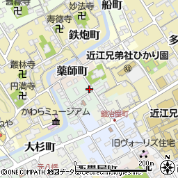 滋賀県近江八幡市大工町13周辺の地図