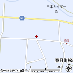 兵庫県丹波市春日町松森298周辺の地図