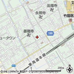 滋賀県近江八幡市安土町常楽寺891周辺の地図