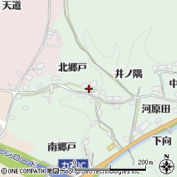 愛知県豊田市力石町（北郷戸）周辺の地図