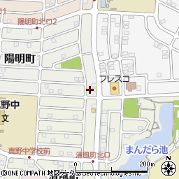 滋賀県大津市陽明町1-2周辺の地図