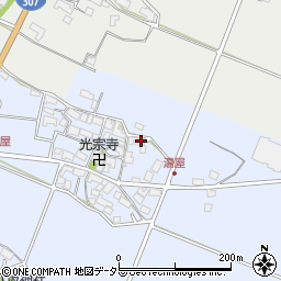 滋賀県東近江市湯屋町511周辺の地図