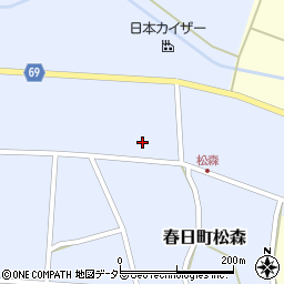 兵庫県丹波市春日町松森273-2周辺の地図