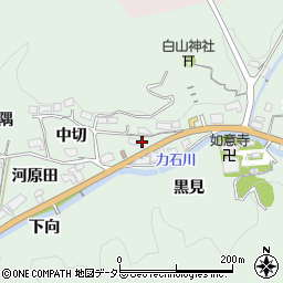 愛知県豊田市力石町中切周辺の地図