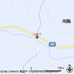川阪下周辺の地図