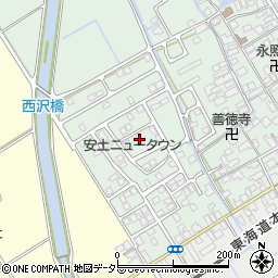 滋賀県近江八幡市安土町常楽寺1070-17周辺の地図