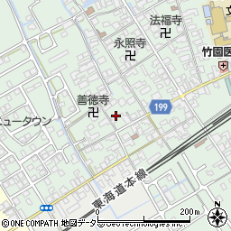 滋賀県近江八幡市安土町常楽寺894周辺の地図