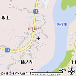 愛知県豊田市枝下町岩里林周辺の地図