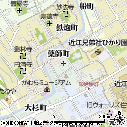 滋賀県近江八幡市大工町9周辺の地図